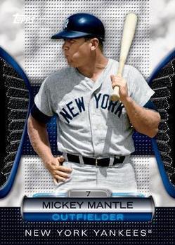 2012 Topps - Golden Moments Die Cuts Chrome #GMDC-7 Mickey Mantle Front