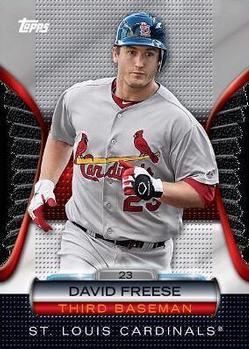 2012 Topps - Golden Moments Die Cuts Chrome #GMDC-92 David Freese Front