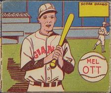 1943 M.P. & Co. (R302-1) #NNO Mel Ott Front