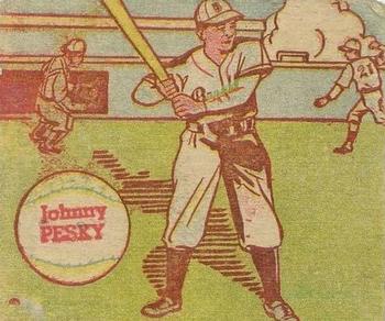 1949 M.P. & Co. (R302-2) #121 Johnny Pesky Front