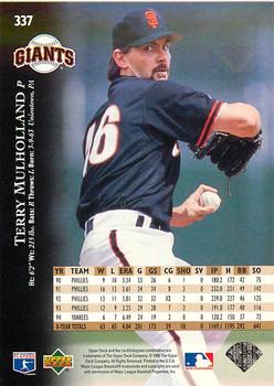 1995 Upper Deck - Electric Diamond #337 Terry Mulholland Back