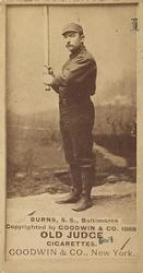 1887-90 Old Judge (N172) #NNO Tommy Burns Front
