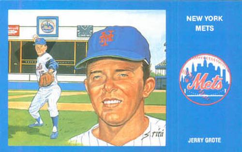 1989 Historic Limited Editions 1969 New York Mets Postcards #11 Jerry Grote Front