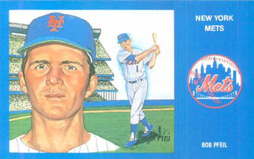 1989 Historic Limited Editions 1969 New York Mets Postcards #23 Bobby Pfeil Front