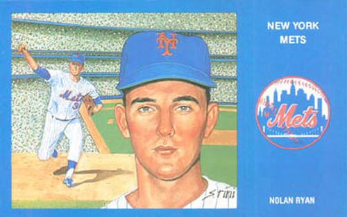 1989 Historic Limited Editions 1969 New York Mets Postcards #24 Nolan Ryan Front
