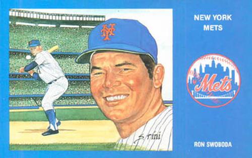 1989 Historic Limited Editions 1969 New York Mets Postcards #25 Ron Swoboda Front