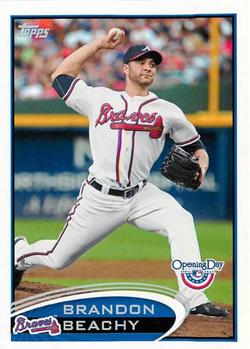 2012 Topps Opening Day #81 Brandon Beachy Front