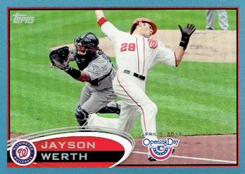 2012 Topps Opening Day - Blue #91 Jayson Werth Front