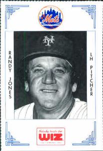 1991 The Wiz New York Mets #205 Randy Jones Front
