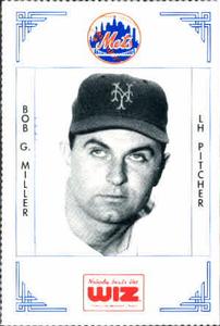1991 The Wiz New York Mets #268 Bob G. Miller Front