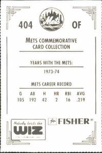 1991 The Wiz New York Mets #404 George Theodore Back
