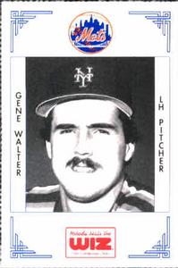 1991 The Wiz New York Mets #424 Gene Walter Front