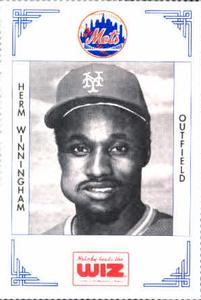 1991 The Wiz New York Mets #434 Herm Winningham Front