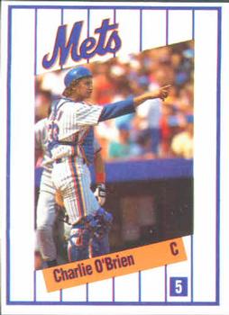 1991 Kahn's New York Mets #NNO Charlie O'Brien Front