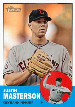 2012 Topps Heritage #14 Justin Masterson Front