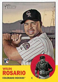 2012 Topps Heritage #273 Wilin Rosario Front