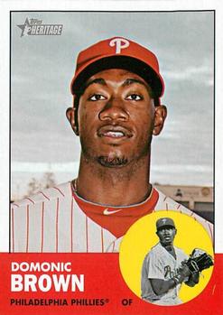 2012 Topps Heritage #32 Domonic Brown Front