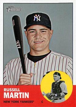 2012 Topps Heritage #340 Russell Martin Front