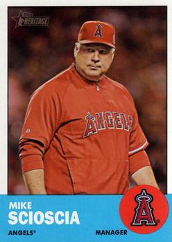 2012 Topps Heritage #294 Mike Scioscia Front