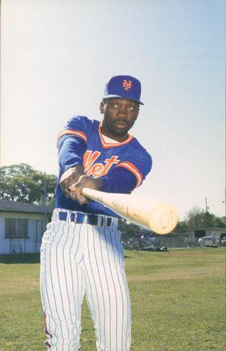 1986 Barry Colla New York Mets Photocards #786 Mookie Wilson Front