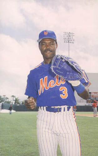 1987 Barry Colla New York Mets Postcards #2087 Rafael Santana Front