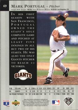 1995 Upper Deck - Special Edition #69 Mark Portugal Back