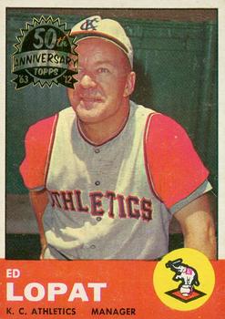 2012 Topps Heritage - 50th Anniversary Buybacks #23 Ed Lopat Front