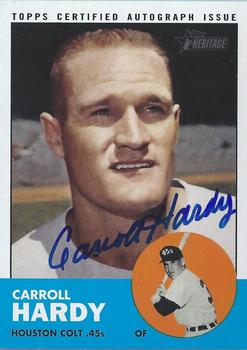 2012 Topps Heritage - Real One Autographs #ROA-CH Carroll Hardy Front