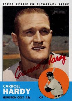 2012 Topps Heritage - Real One Autographs Red Ink #ROA-CH Carroll Hardy Front