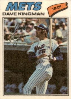 1977 Topps Cloth Stickers #24 Dave Kingman Front