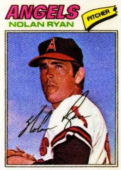 1977 Topps Cloth Stickers #40 Nolan Ryan Front
