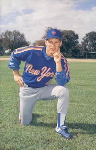 1988 Barry Colla New York Mets Postcards #388 Lenny Dykstra Front