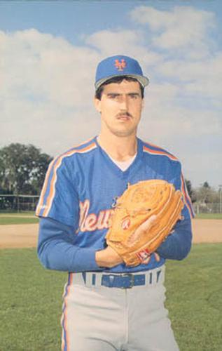 1988 Barry Colla New York Mets Postcards #5088 Gene Walter Front