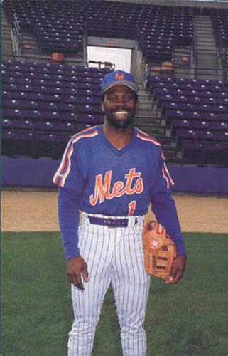1989 Barry Colla New York Mets Postcards #1989 Mookie Wilson Front