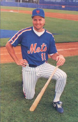 1990 Barry Colla New York Mets Postcards #1090 Tim Teufel Front