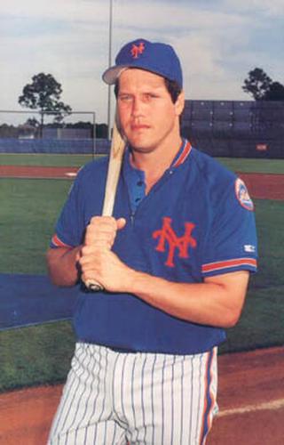 1990 Barry Colla New York Mets Postcards #1790 Kevin McReynolds Front