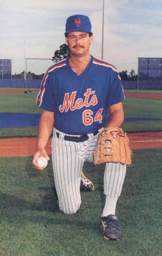 1990 Barry Colla New York Mets Postcards #4290 Mike Miller Front