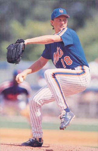 1992 Barry Colla New York Mets Postcards #592 Bret Saberhagen Front