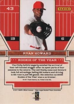 2011 Playoff Contenders - Award Winners #43 Ryan Howard Back