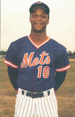 1986 TCMA New York Mets Postcards #NYM86-28 Darryl Strawberry Front