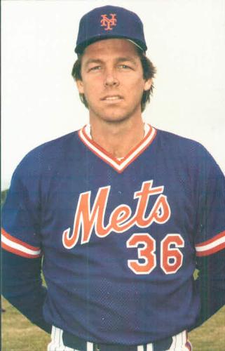 1986 TCMA New York Mets Postcards #NYM86-7 Ed Lynch Front