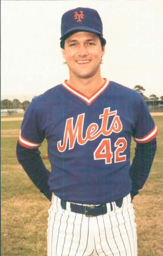 1986 TCMA New York Mets Postcards #NYM86-8 Roger McDowell Front