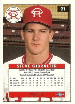 1992-93 Fleer Excel #21 Steve Gibralter Back