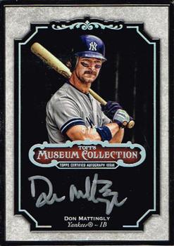 2012 Topps Museum Collection - Framed Museum Collection Autographs Black 5 #MCA-DM Don Mattingly Front