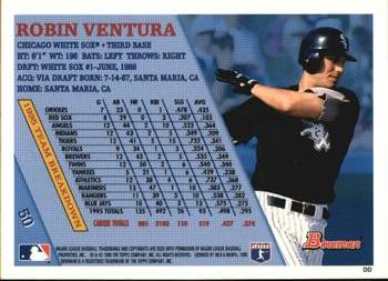 1996 Bowman #50 Robin Ventura Back