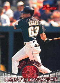 1996 Bowman - Minor League Player of the Year Candidates #POY 3 Bob Abreu Front
