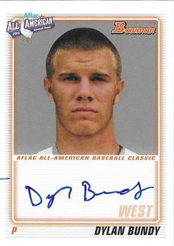2011 Bowman Draft Picks & Prospects - AFLAC All-American Classic Autographs #AFLAC-DB Dylan Bundy Front