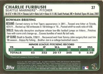 2011 Bowman Draft Picks & Prospects - Gold #37 Charlie Furbush Back