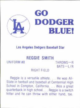 1979 Los Angeles Dodgers Go Dodger Blue! #NNO Reggie Smith Back