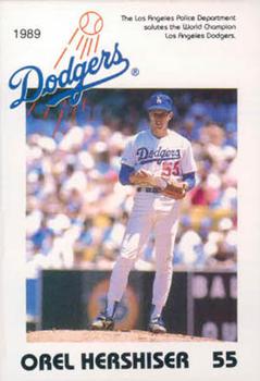 1989 Los Angeles Dodgers Police #NNO Orel Hershiser Front